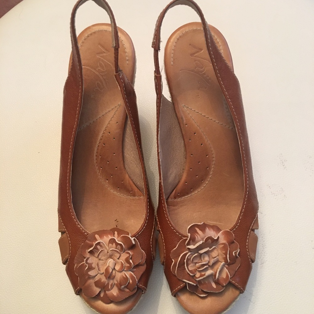 NAYA CORETTA Anthropology Brown Espadrille Sandals